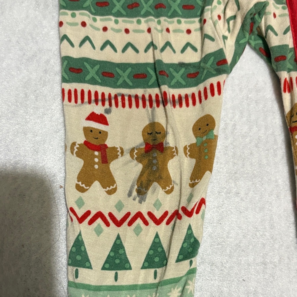 Festive Red and Green Kids One Piece - Picture 2 of 5
